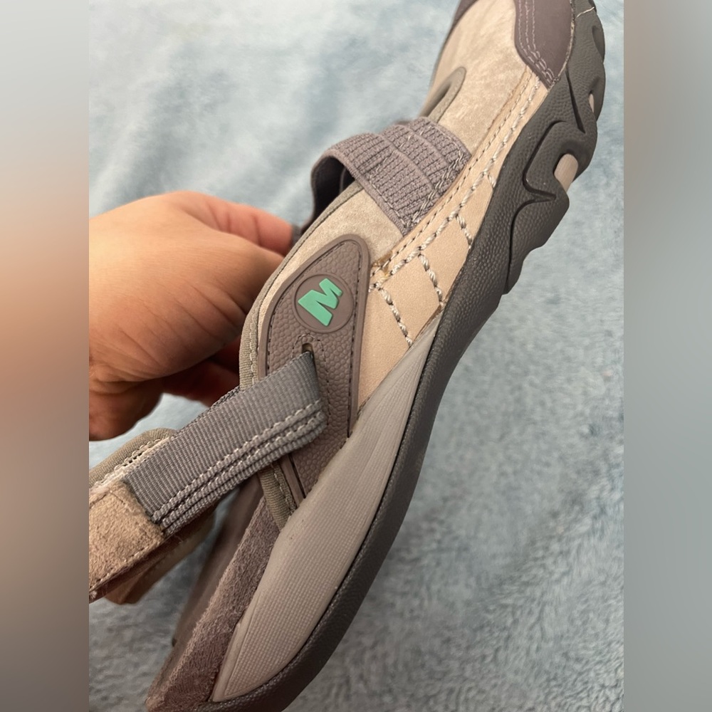 MERRELL Mimosa Ginger Mary Jane Shoes Hiking Flats Drizzle Gray Women's Size 7 - Picture 3 of 13